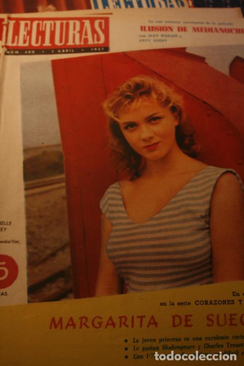 Sammeln von Zeitschriften und Zeitungen: ISABELLE COREY MARGARITA DE SUECIA DANY ROBIN JEAN MARAIS ANTONIO MOLINA JORGE MINSTRAL 1957