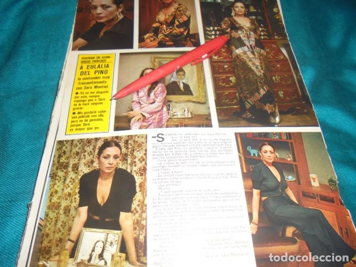 Coleccionismo de revistas y peri&oacute;dicos: RECORTE : A EULALIA DEL PINO, LA CONFUNDEN CON SARA MONTIEL. SEMANA, ENERO 1976 (#)