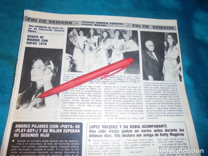 Collezionismo di Riviste e Giornali: RECORTE : GUAPA CON GAFAS 1976. SEMANA, JUNIO 1976 (#)