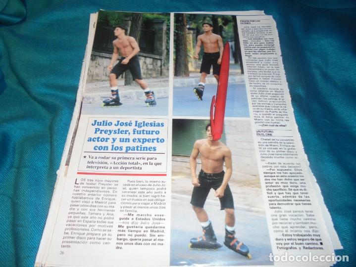 Coleccionismo de Revistas y Peri&oacute;dicos: RECORTE : JULIO JOSE IGLESIAS, DEBUTA COMO ACTOR. SEMANA, JULIO 1995 (#)