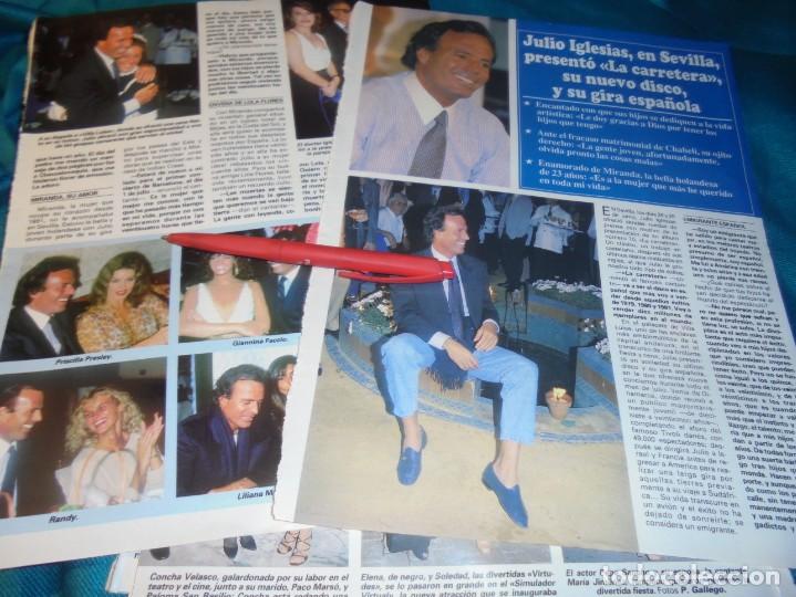 Coleccionismo de Revistas y Peri&oacute;dicos: RECORTE : JULIO IGLESIAS PRESENTA EN SEVILLA SU NUEVO DISCO. MIRANDA. SEMANA, JULIO 1995 (#)