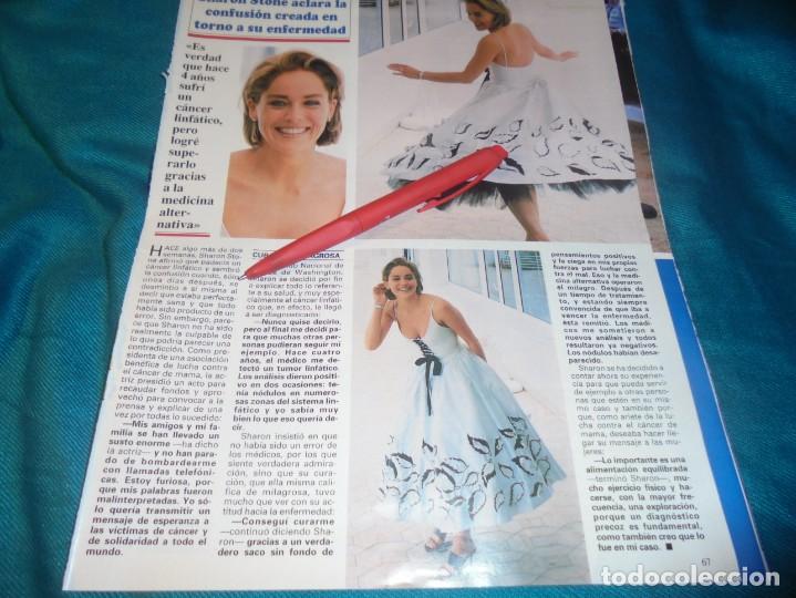 Collezionismo di Riviste e Giornali: RECORTE : SHARON STONE, CURADA DE SU ENFERMEDAD. SEMANA, JULIO 1995 (#)