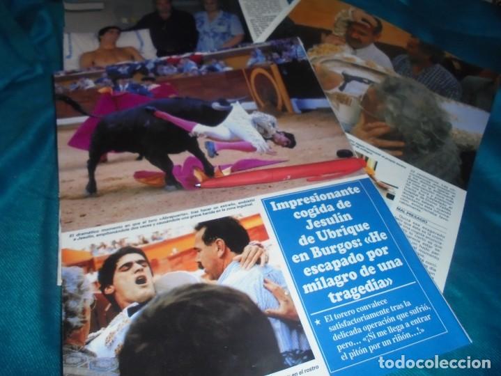 Collezionismo di Riviste e Giornali: RECORTE : IMPRESIONANTE COGIDA DE JESULIN DE UBRIQUE. SEMANA, JULIO 1995 (#)