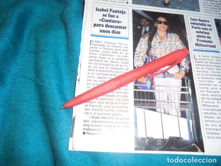 Coleccionismo de Revistas y Peri&oacute;dicos: RECORTE : ISABEL PANTOJA SE VA A CANTORA PARA DESCANSAR. SEMANA, JULIO 1995 (#)