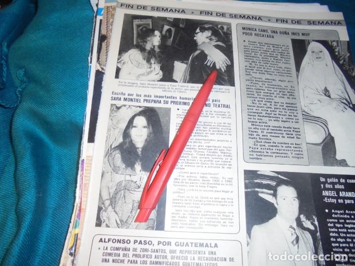 Coleccionismo de revistas y peri&oacute;dicos: RECORTE : SARA MONTIEL PREPARA SU PROXIMO ESTRENO TEATRAL. SEMANA, MARZO 1976 (#)