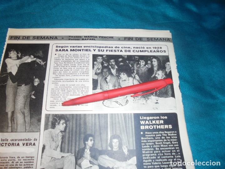 Coleccionismo de revistas y peri&oacute;dicos: RECORTE : SARA MONTIEL Y SU FIESTA DE CUMPLEA&Ntilde;OS. SEMANA, MARZO 1976 (#)