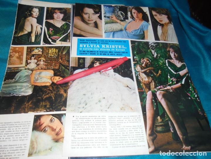 Collezionismo di Riviste e Giornali: RECORTE : SYLVIA KRISTEL, LA ESTRELLA MAS ATREVIDA. SEMANA, MARZO 1976 (#)