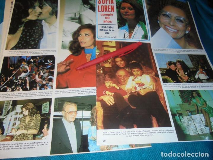 Coleccionismo de Revistas y Peri&oacute;dicos: RECORTE : SOFIA LOREN, CUMPLE 50 A&Ntilde;OS. SEMANA, OCTBRE 1984 (#)