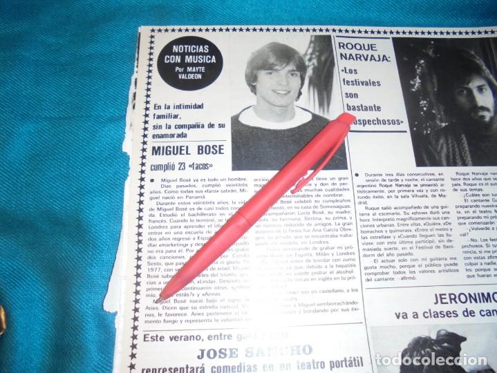 Coleccionismo de Revistas y Peri&oacute;dicos: RECORTE : MIGUEL BOS&Eacute;, CUMPLE 23 A&Ntilde;OS. SEMANA, ABRIL 1979 (#)