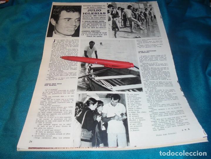 Coleccionismo de Revistas y Peri&oacute;dicos: RECORTE : EL EUROVISIVO 70, JULIO IGLESIAS. SEMANA, MAYO 1970 (#)