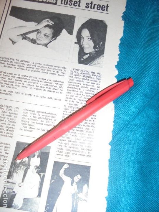 Coleccionismo de revistas y peri&oacute;dicos: RECORTE : LO QUE GANA SARA MONTIEL. SEMANA, MAYO 1970 (#)