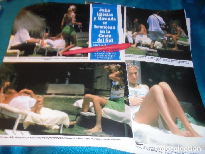 Collection Magazines and Newspapers: RECORTE : JULIO IGLESIAS Y MIRANDA, SE BRONCEAN EN LA COSTA DEL SOL. SEMANA, MAYO 1995 (#)