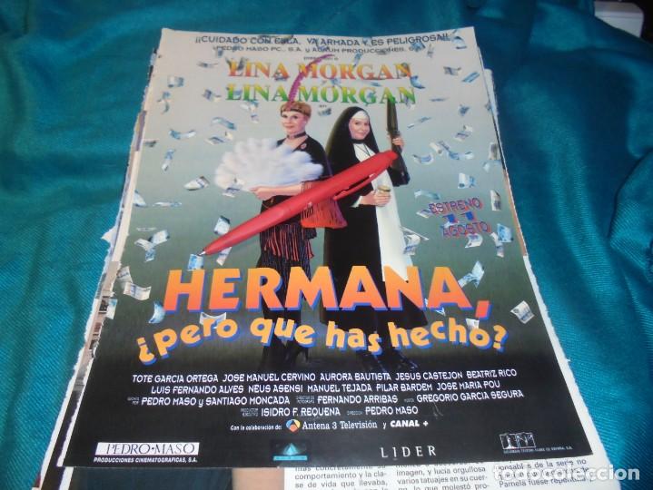 Coleccionismo de Revistas y Peri&oacute;dicos: RECORTE : LINA MORGAN, PUBLICIDAD PELICULA. SEMANA, MAYO 1995 (#)