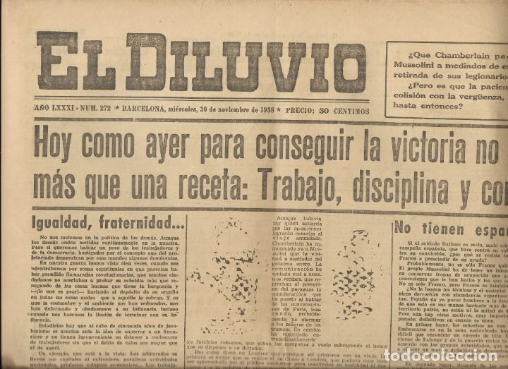 Coleccionismo de Revistas y Peri&oacute;dicos: Revista &rdquo;El Diluvio&rdquo; a&ntilde;o LXXI, num. 272 30-11-1938