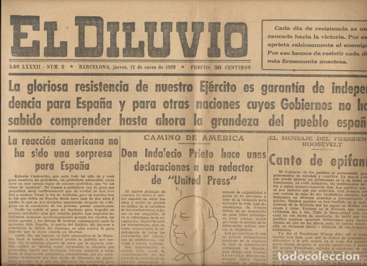 Coleccionismo de Revistas y Peri&oacute;dicos: Revista &rdquo;El Diluvio&rdquo; a&ntilde;o LXXII, num. 2 12-1-1939