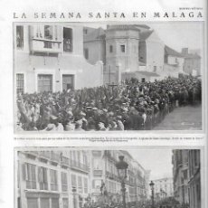 Coleccionismo de Revistas y Periódicos: 1929 MALAGA SEMANA SANTA SEVILLA MUSEO CABALLERIA LUISA WEBER J BAKER ENRIQUE DE ROSAS UNIV CERVERA