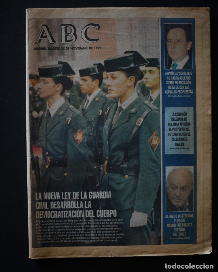 Coleccionismo de Revistas y Peri&oacute;dicos: ABC nueva ley Guardia Civil noviembre de 1998