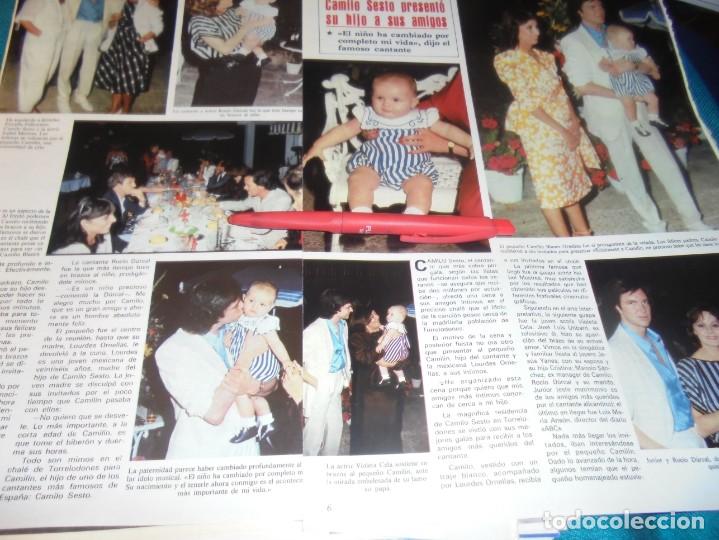 Collectionnisme de Revues et Journaux: RECORTE : CAMILO SESTO PRESENTA A SU HIJO A LOS AMIGOS. SEMANA, JULIO 1984 (#)