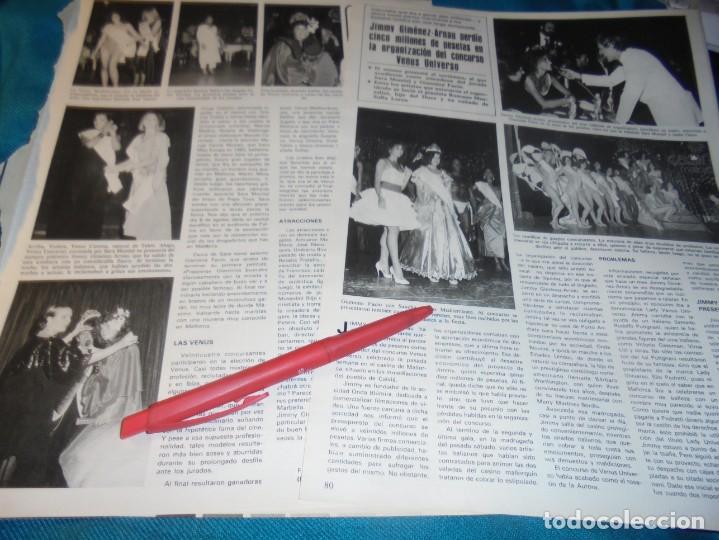 Coleccionismo de revistas y peri&oacute;dicos: RECORTE : SARA MONTIEL, EN EL CONCURSO VENUS UNIVERSO. SEMANA, JULIO 1984 (#)