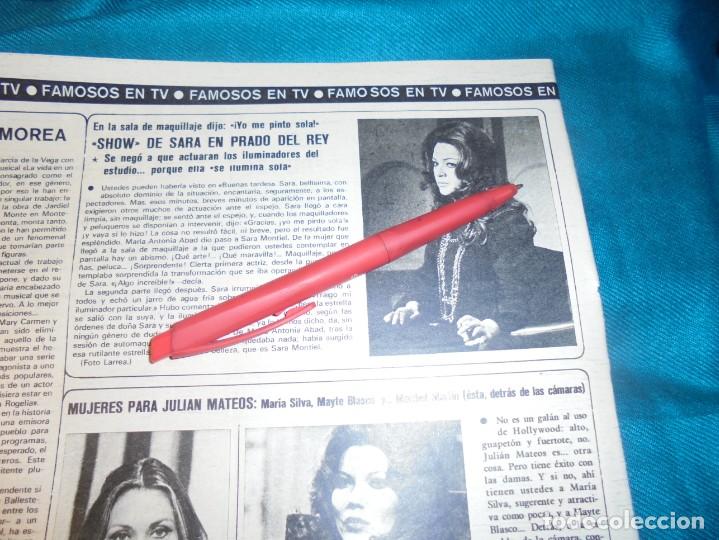 Coleccionismo de revistas y peri&oacute;dicos: RECORTE : EL SHOW DE SARA MONTIEL EN PRADO DEL REY. SEMANA, DCMBRE 1973 (#)