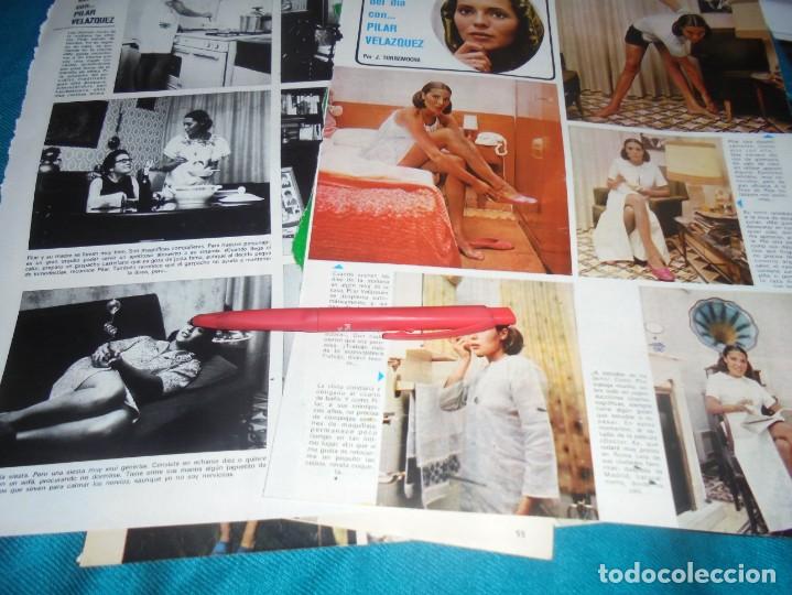 Coleccionismo de revistas y peri&oacute;dicos: RECORTE : 24 HORAS DEL DIA CON PILAR VELAZQUEZ. SEMANA, JULIO 1973 (#)