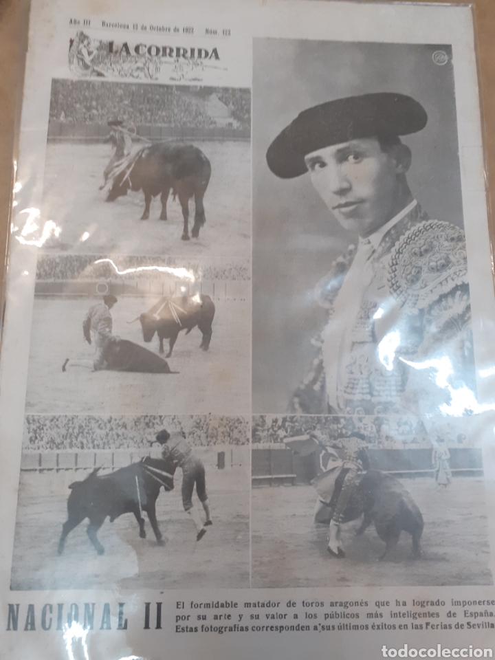 Coleccionismo de Revistas y Peri&oacute;dicos: Revista taurina LA CORRIDA. N&deg;122. 12.OCT.1922. ORIGINAL.