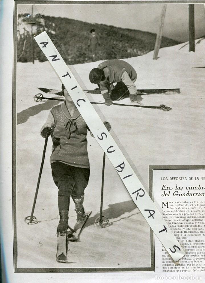 Coleccionismo de revistas y peri&oacute;dicos: REVISTA A&Ntilde;O 1927 ESQUI DEPORTE FEMENINO EN GUADARRAMA APOLONIA CHALUPEZ POLA NEGRI