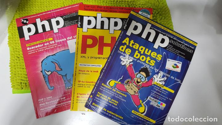 Coleccionismo de Revistas y Peri&oacute;dicos: Lote de 3 Revistas de informatica Php Solutions con sus CDs (A&Ntilde;O: 2003 / 2004)