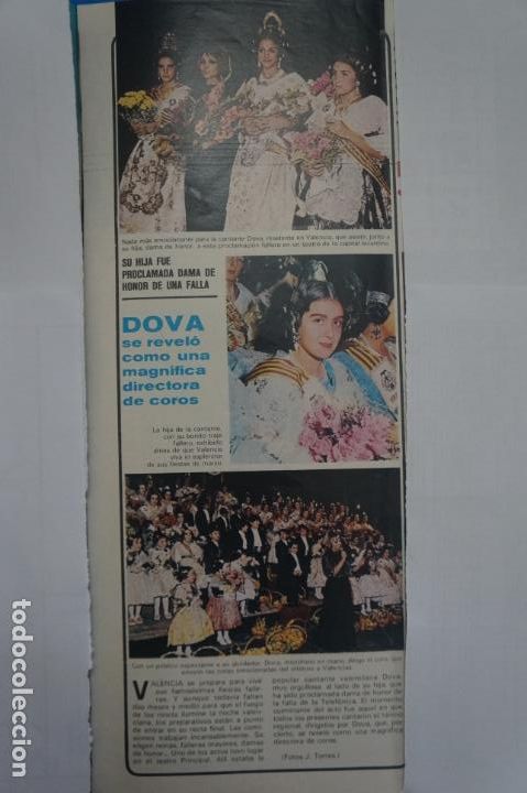 Coleccionismo de Revistas y Peri&oacute;dicos: RECORTE CLIPPING DE DOVA FALLERA REVISTA SEMANA N&ordm; 1822 PAG. 27 L20