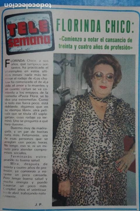 Coleccionismo de Revistas y Peri&oacute;dicos: RECORTE CLIPPING DE FLORINDA CHICO REVISTA SEMANA N&ordm; 2149 PAG. 67 L20