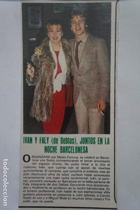 Coleccionismo de Revistas y Peri&oacute;dicos: RECORTE CLIPPING DE IVAN Y FALY DE DEBLAS REVISTA SEMANA N&ordm; 2149 PAG. 25 L20