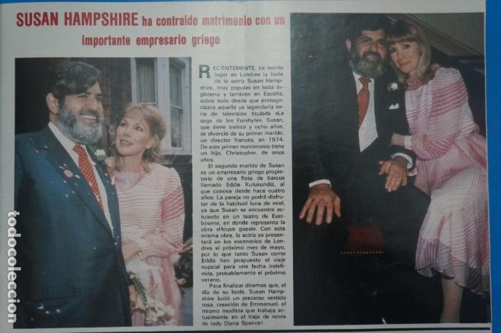Coleccionismo de Revistas y Peri&oacute;dicos: RECORTE CLIPPING DE SUSAN HAMPSHIRE REVISTA SEMANA N&ordm; 2149 PAG. 21 L20