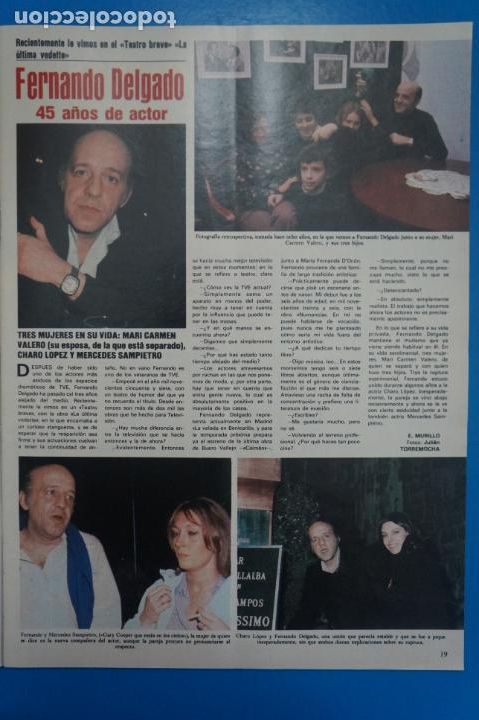 Coleccionismo de Revistas y Peri&oacute;dicos: RECORTE CLIPPING DE FERNANDO DELGADO REVISTA SEMANA N&ordm; 2149 PAG. 19 L20