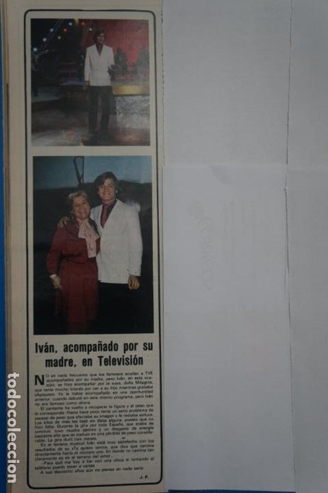 Coleccionismo de Revistas y Peri&oacute;dicos: RECORTE CLIPPING DE IVAN CANTANTE REVISTA SEMANA N&ordm; 2151 PAG. 106 L20
