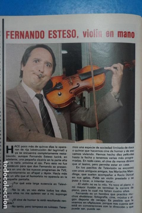 Coleccionismo de Revistas y Peri&oacute;dicos: RECORTE CLIPPING DE FERNANDO ESTESO REVISTA SEMANA N&ordm; 2151 PAG. 100 L20