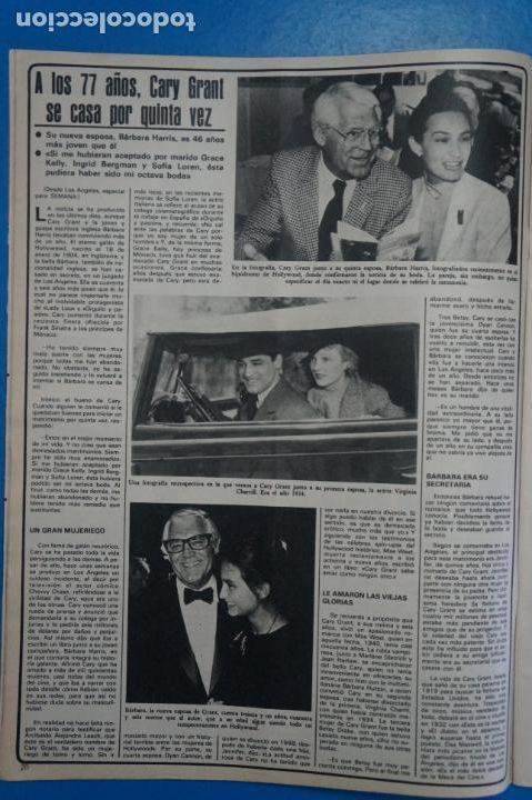 Collectionnisme de Revues et Journaux: RECORTE CLIPPING DE CARY GRANT REVISTA SEMANA N&ordm; 2151 PAG. 23 L20
