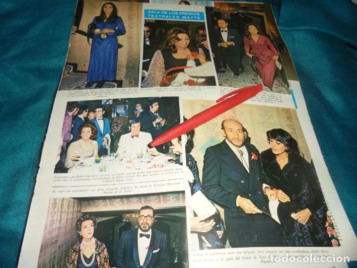 Coleccionismo de Revistas y Peri&oacute;dicos: RECORTE : GALA PREMIOS TEATRALES MAYTE : ANA BELEN. SEMANA, DCMBRE 1971 (#)