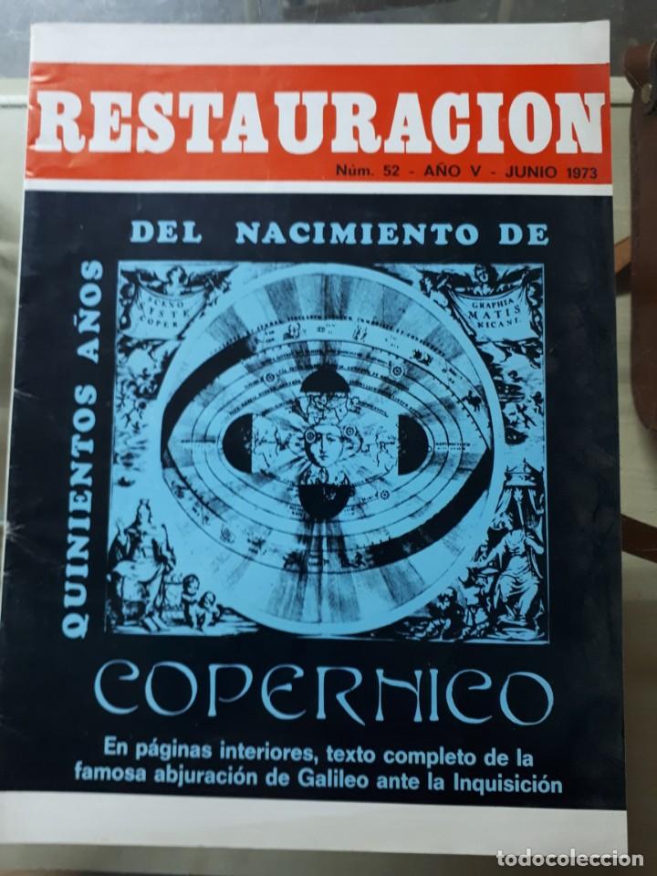 Coleccionismo de revistas y peri&oacute;dicos: Revista Restauraci&oacute;n n&ordm;52 Junio 1973