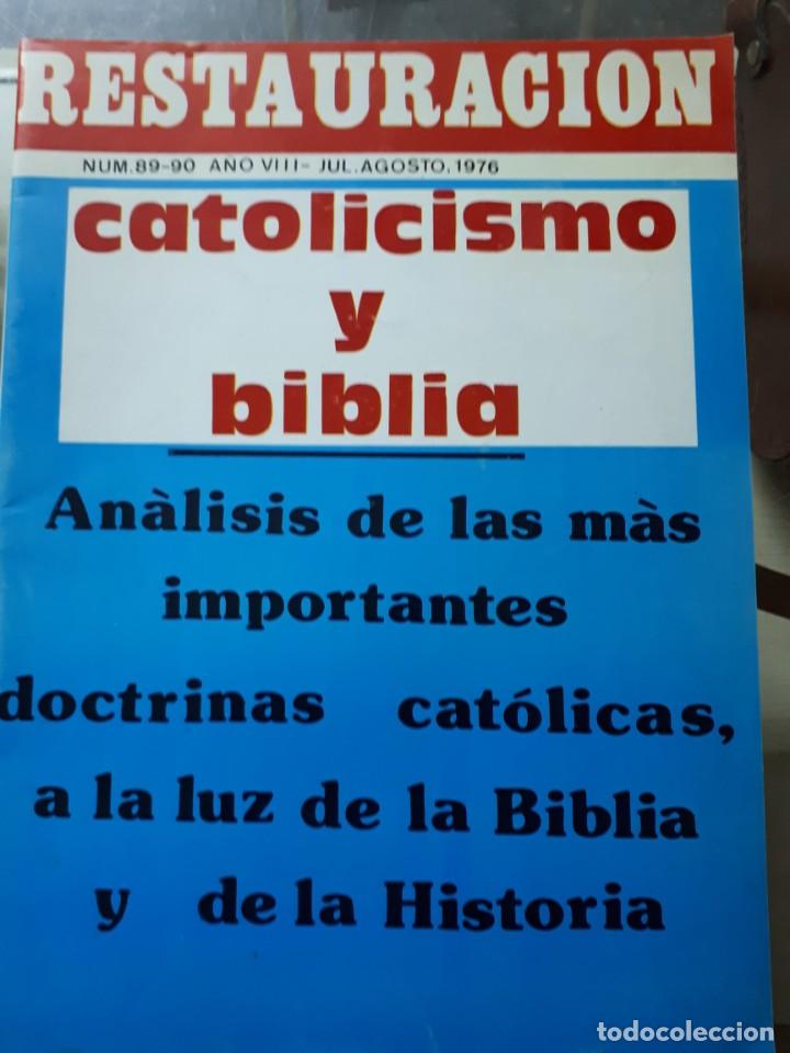 Coleccionismo de revistas y peri&oacute;dicos: Revista Restauraci&oacute;n n&ordm;89-90 Agosto 1976