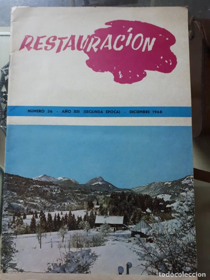 Coleccionismo de revistas y peri&oacute;dicos: Revista Restauraci&oacute;n n&ordm;36 diciembre 1968