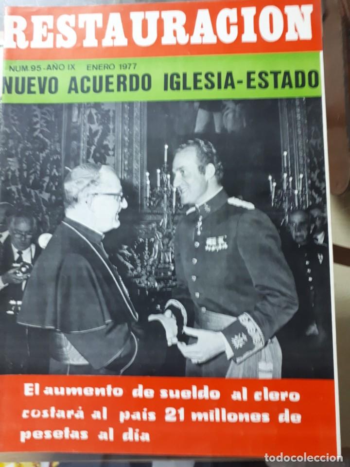 Collezionismo di Riviste e Giornali: Revista Restauracion n&ordm;95 Enero 1977