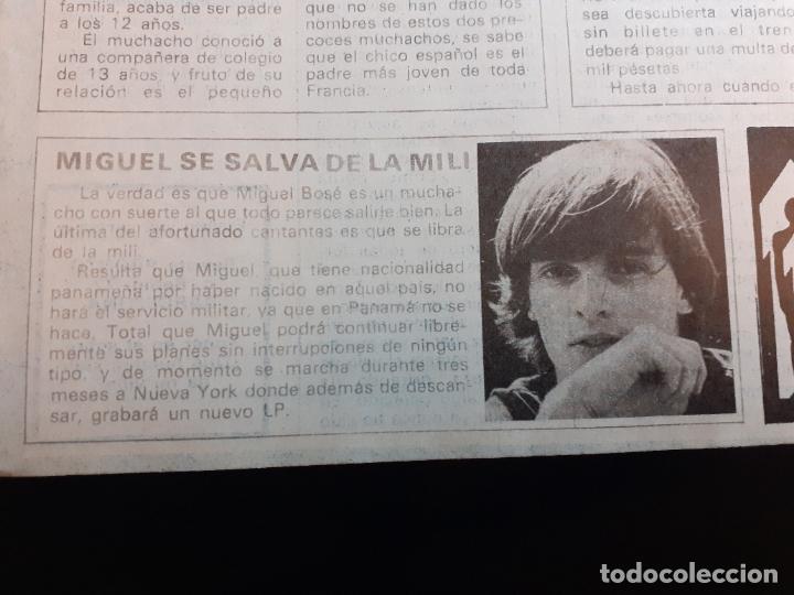 Coleccionismo de Revistas y Peri&oacute;dicos: miguel bose se libra de la mili