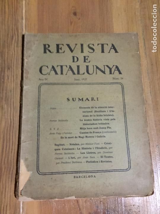 Collezionismo di Riviste e Giornali: Antiguas revista de Catalunya a&ntilde;o 1927 numero 36