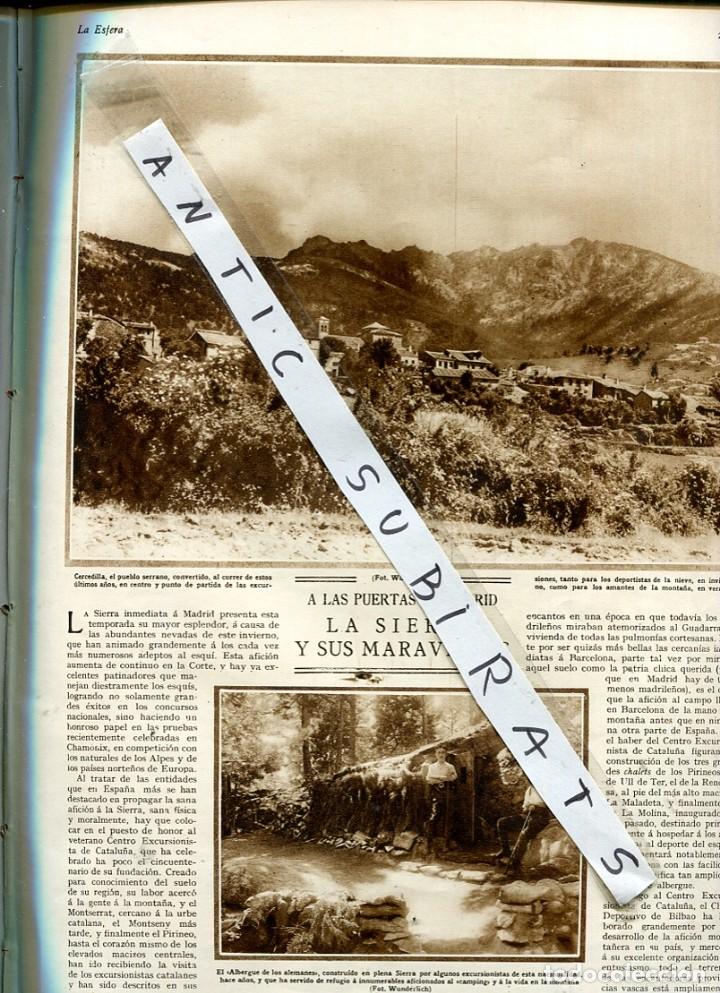 Collection Magazines and Newspapers: REVISTA 1927 LA SIERRA CERCEDILLA FUENFRIA SIETE PICOS CLUB ALPINO ESPA&Ntilde;OL ESCULTOR VICENTE NAVARRO