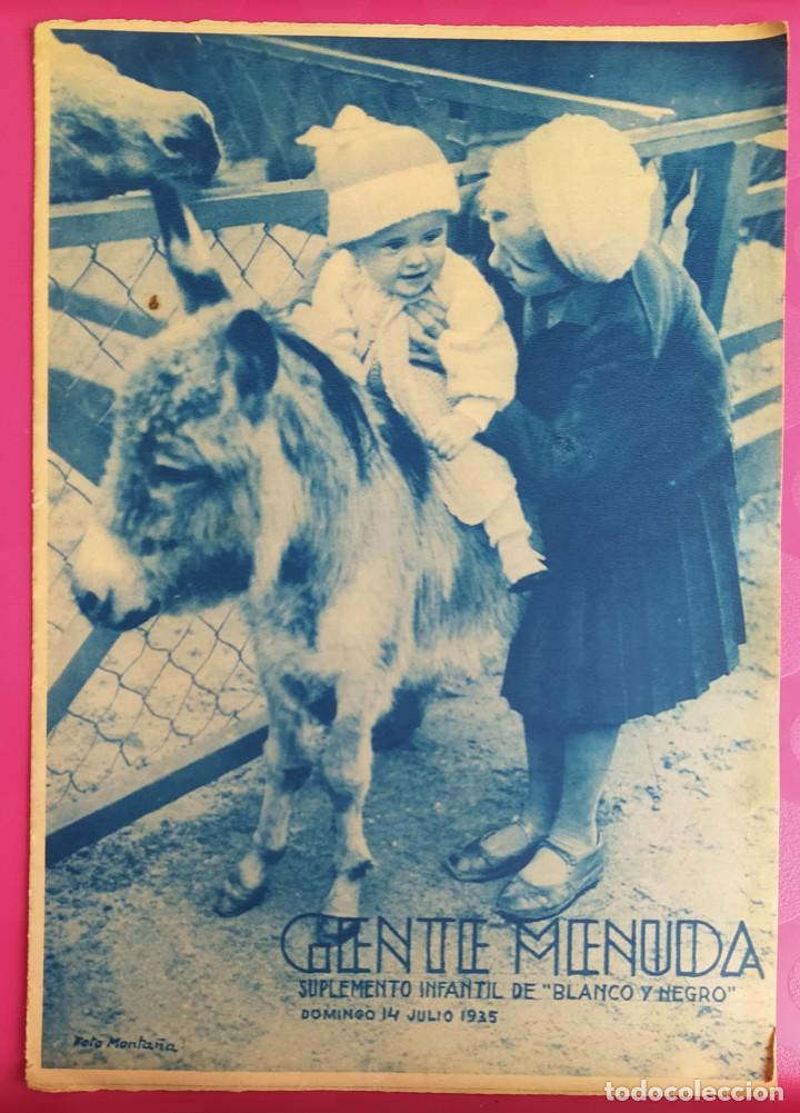 Colecionismo de Revistas e Jornais: SUPLEMENTO INFANTIL GENTE MENUDA BLANCO Y NEGRO 14 JULIO 1935