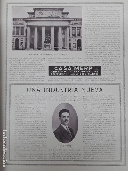 Collezionismo di Riviste e Giornali: UNA INDUSTRIA NUEVA D.BENITO CRUZ DIRECTOR DE ANUNCIOS ZURC-OS .NUEVO SISTEMA ANUNCIADOR A&Ntilde;O 1930