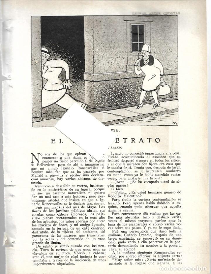 Collection Magazines and Newspapers: BYN MARZO 1928. RELATO EL VIVO RETRATO POR MANUEL LAZARO DIBUJOS DE ROBLEDANO