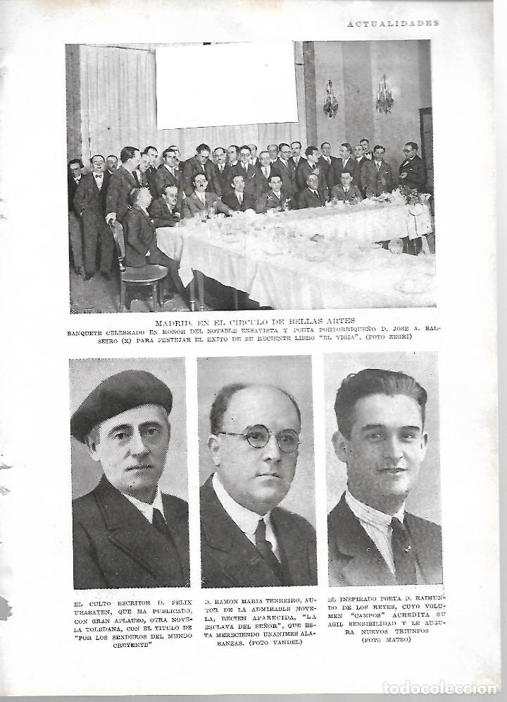 Coleccionismo de revistas y peri&oacute;dicos: BYN MARZO 1928.JOSE A. BALSEIRO. FELIX URABAYEN. RAMON TENDEIRO. RAIMUNDO DE LOS REYES. OFELIA NIETO