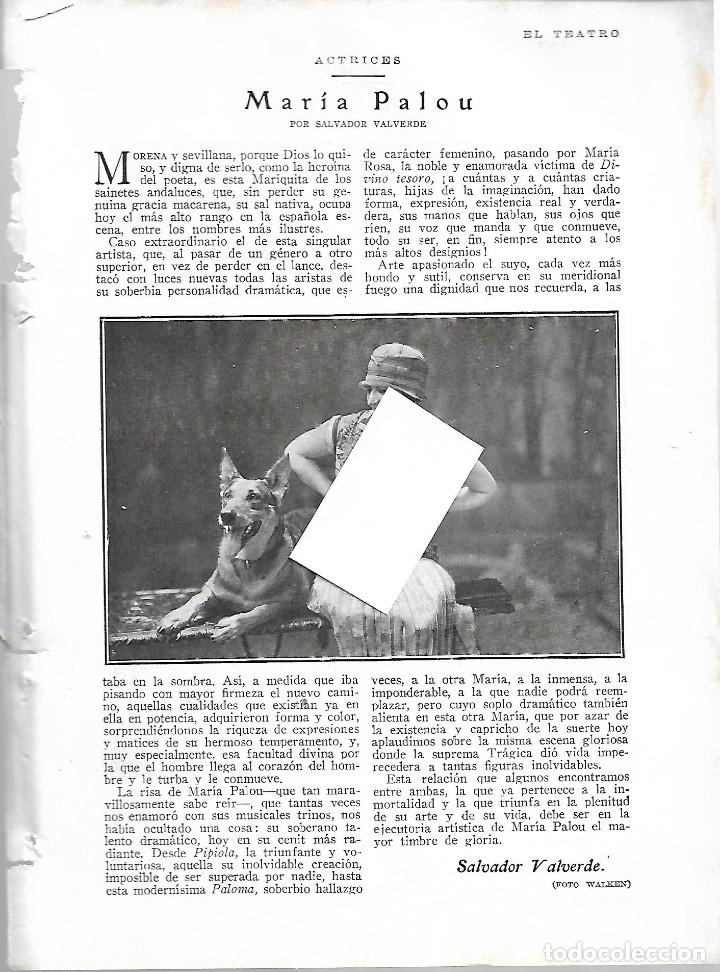 Collection Magazines and Newspapers: BYN MARZO 1928. ACTRIZ SEVILLA MARIA PALOU POR SALVADOR VALVERDE