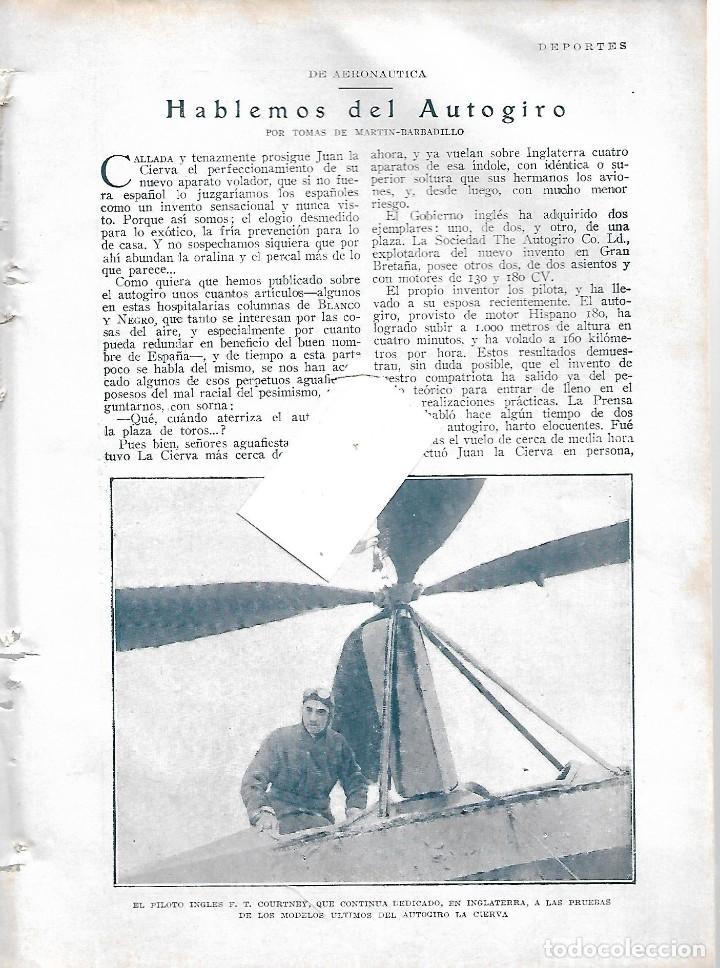 Colecionismo de Revistas e Jornais: BYN MARZO 1928. AERONAUTICA HABLEMOS DEL AUTOGIRO POR TOMAS DE MARTIN-BARBADILLO.PUBLICIDAD CADILLAC